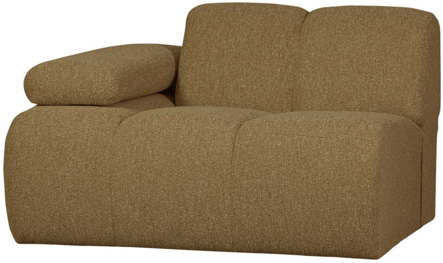 Modulsofa Mojo Boucle 1er Arm-Links, Gelb/Braun Bild 1