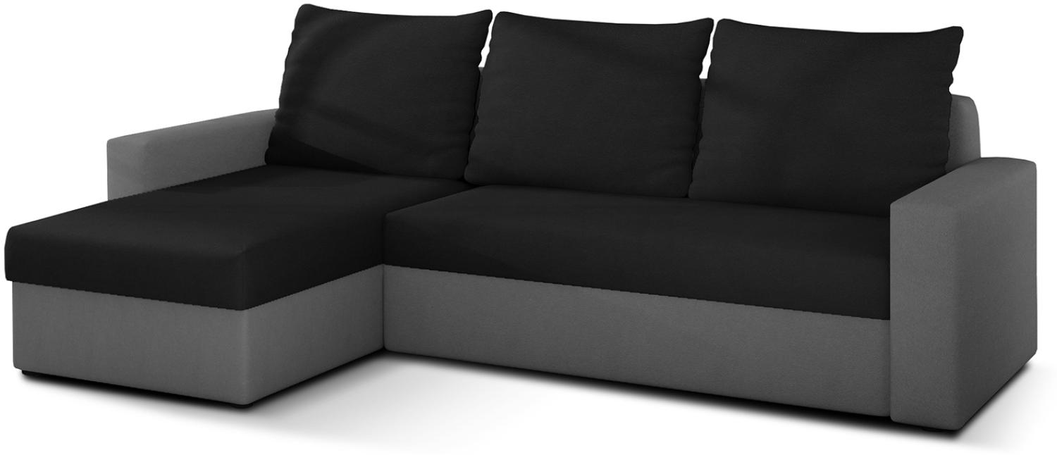 Livio, Ecksofa, Eckcouch, Schwarz Bild 1