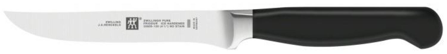 Zwilling 33609-121-0 Pure Steakmesser, Rostfreier Spezialstahl, Zwilling Sonderschmelze, Kunststoff, 120 mm, schwarz Bild 1