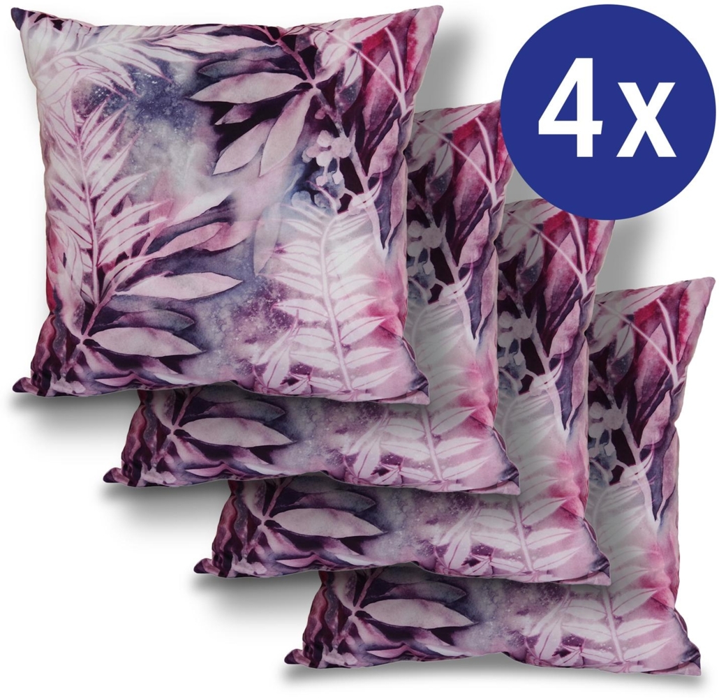 Kissenbezug rosa jungle 50 x 50 cm Bild 1