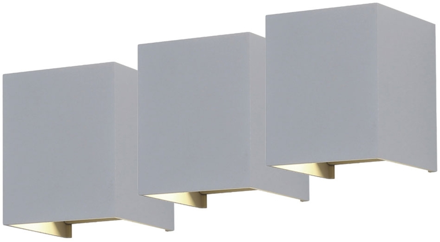 3er Set LED Wandleuchte für Ihren Hof zum verstellen UP DOWN VT-759W Bild 1