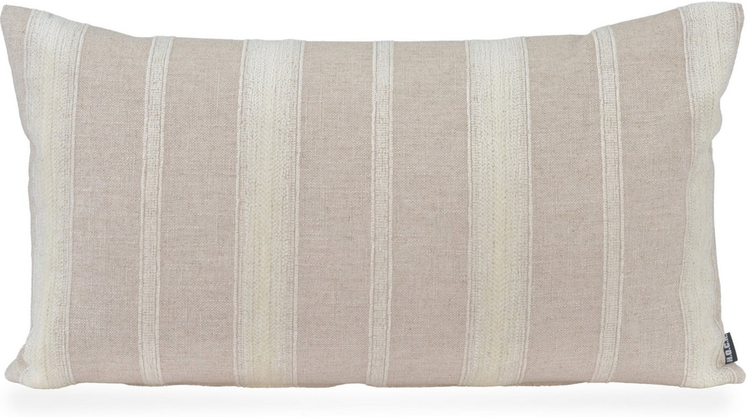 H.O.C.K. Dekokissen Collin, Sofakissen inkl. Füllung, 70x40cm, Dekokissen Streifen, natur Bild 1