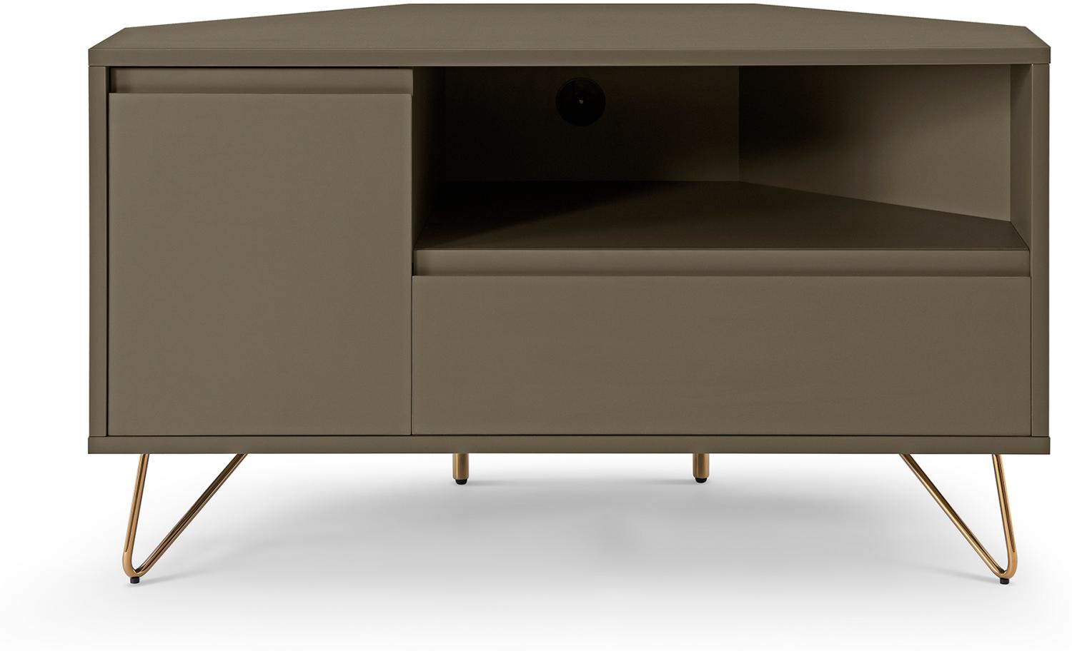 Eck TV-Lowboard Fernsehschrank Kommode Sideboard Wohnzimmer Schrank Bild 1