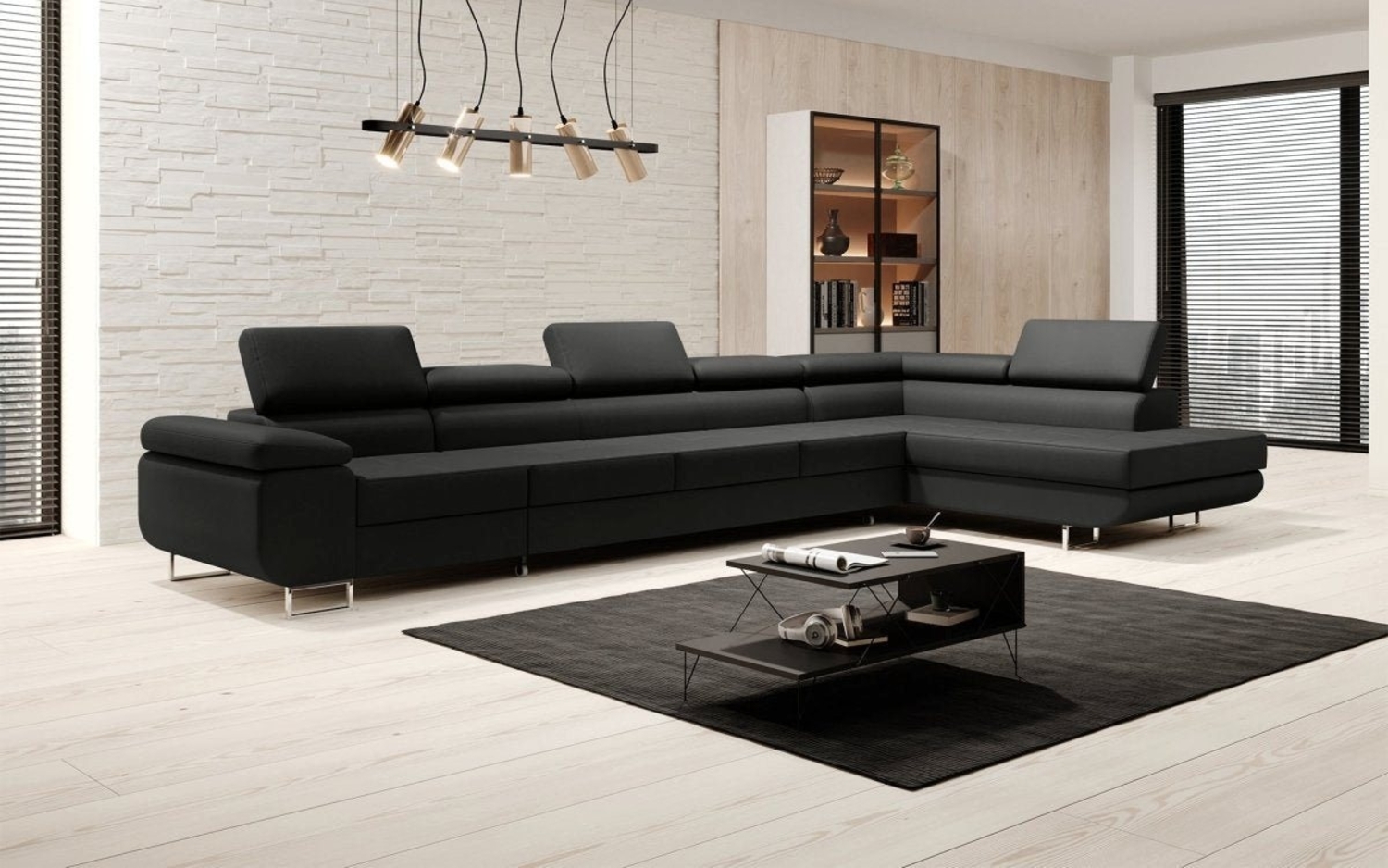 Luxusbetten24 Schlafsofa Designer Sofa Maxi, mit Schlaf- und Klapptfunktion Bild 1