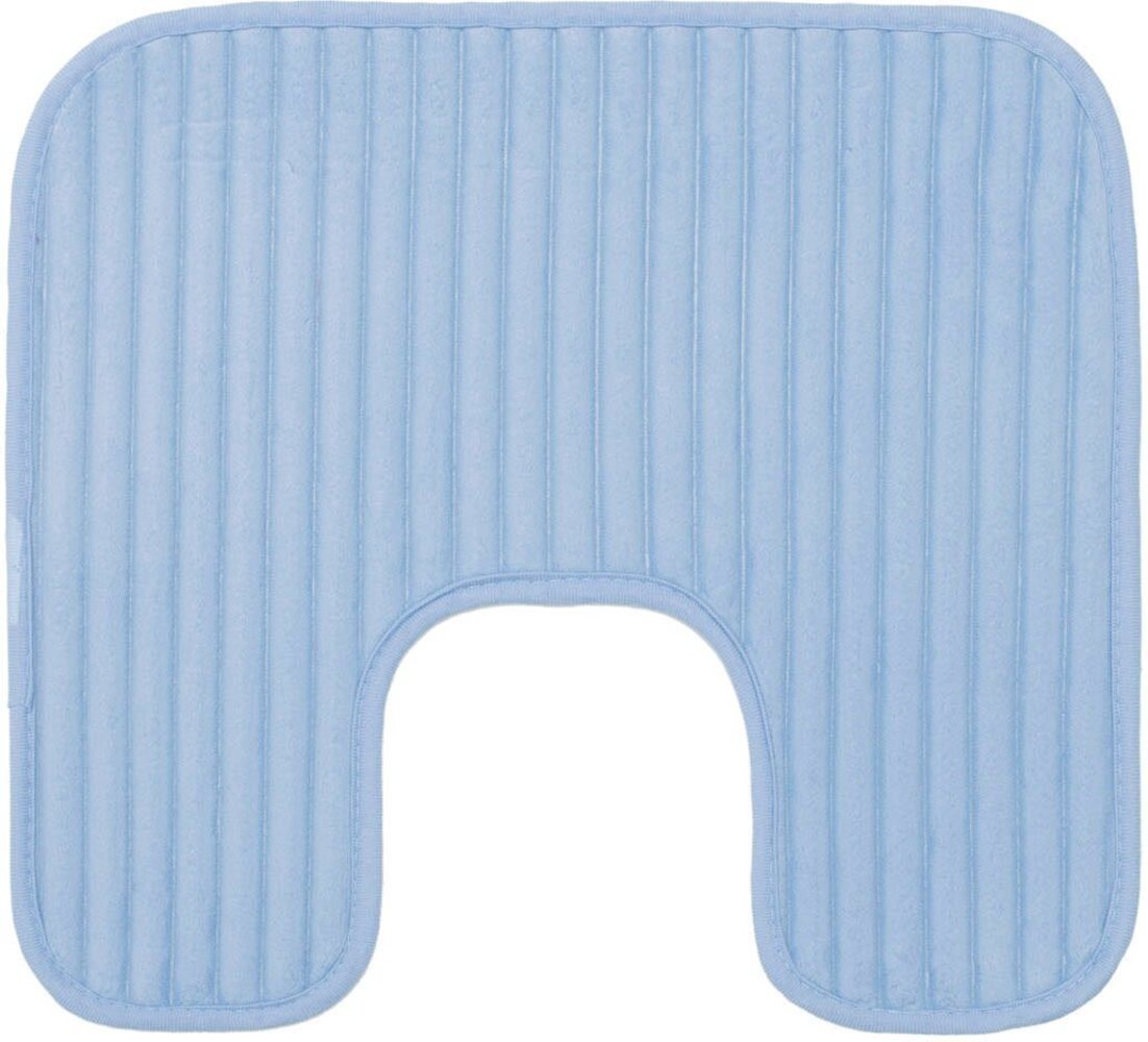 Gözze Badematte Berlin, Höhe 7 mm, rutschhemmend beschichtet, fußbodenheizungsgeeignet, Polyester, rechteckig, Badteppich, Uni Farben, Cord Optik, waschbar Bild 1