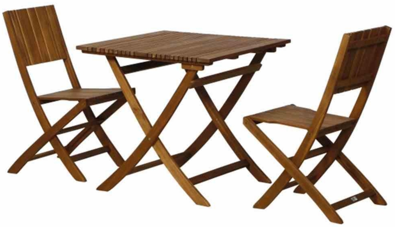SIENA GARDEN Falun SET Klappstuhl 3-teilig 2 x Stuhl, 1 x Tisch 80 x 80 Bild 1