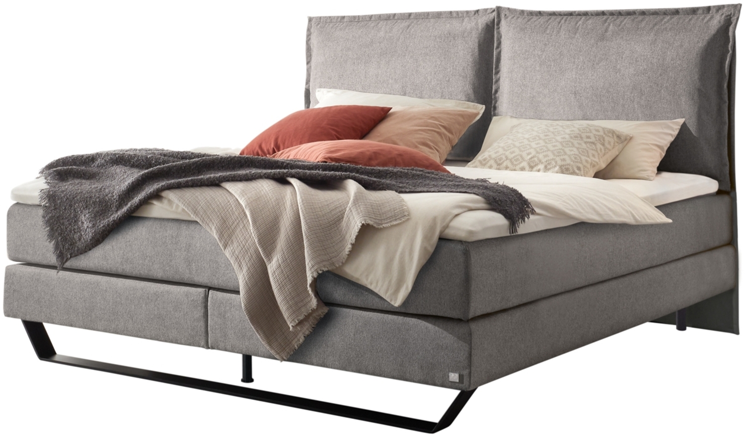 Celina Boxspringbett schwarz Polyester/Polyamid/Viskose 203cm x 212cm x 128cm Bild 1