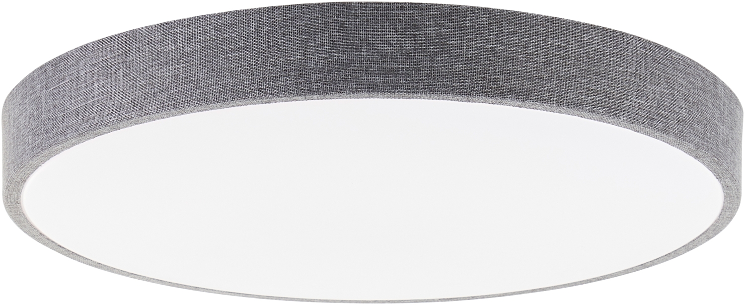 BRILLIANT Ø 49 cm, Textil, 4500 lm, 3000-6500 K, dimmbar, Fernbedienung, grau Ø 49 cm, Textil, 4500 lm, 3000-6500 K, dimmbar, Fernbedienung, grau Bild 1
