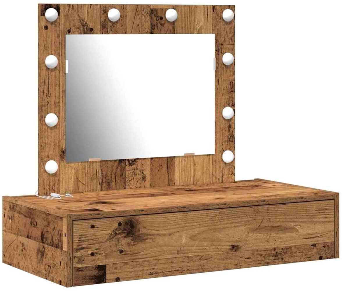 vidaXL Schminktisch mit Schubladen Braun 83 x 40 x 70 cm Holzwerkstoff 865233 Bild 1