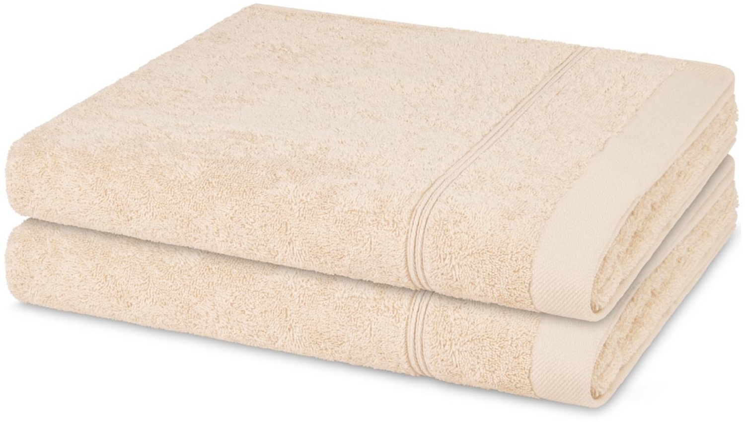 Ross Rubin 2 tlg. Frottier-Set - 2 X Duschtuch (70 X 140cm) - 480 - Natur Bild 1