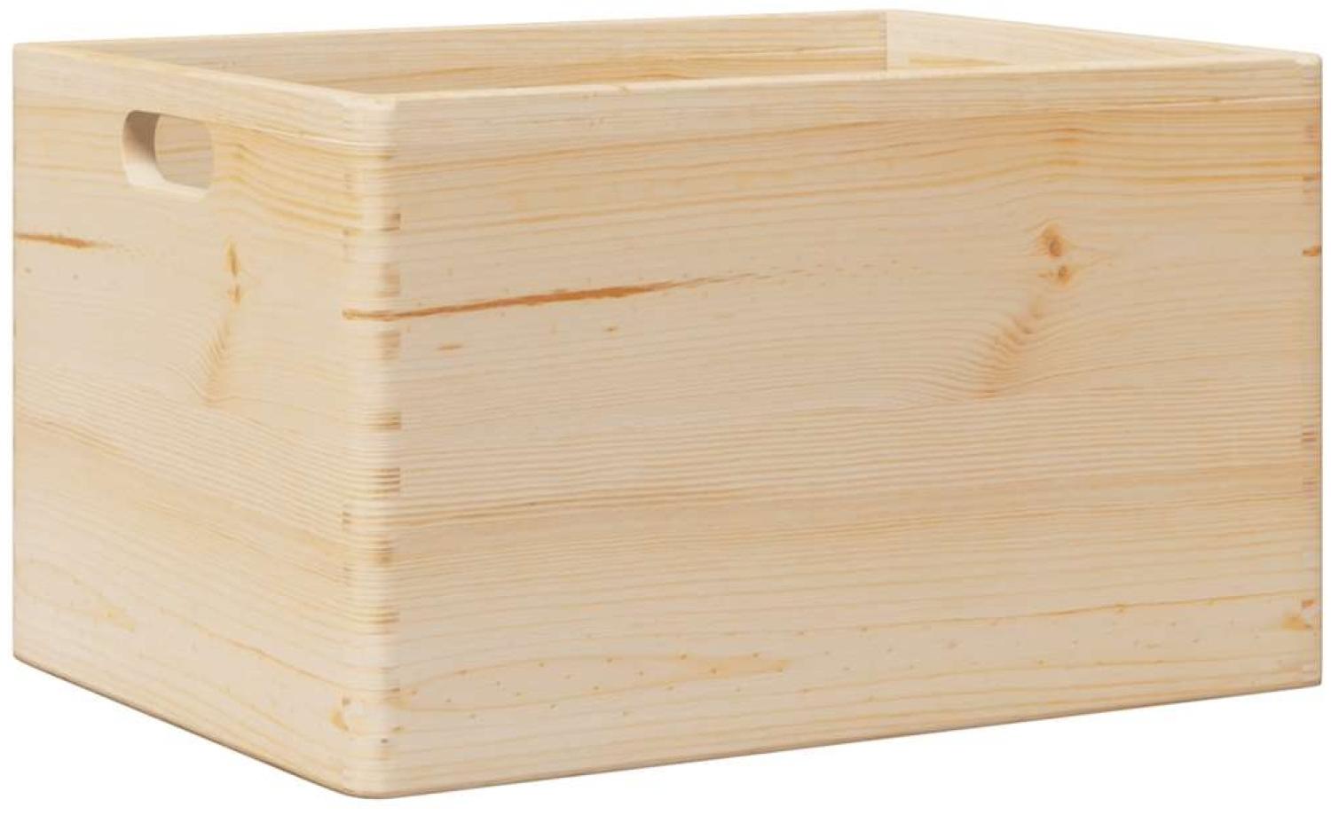 vidaXL Holzkiste mit Griffen 40x30x23 cm Massivholz Kiefer 4017394 Bild 1