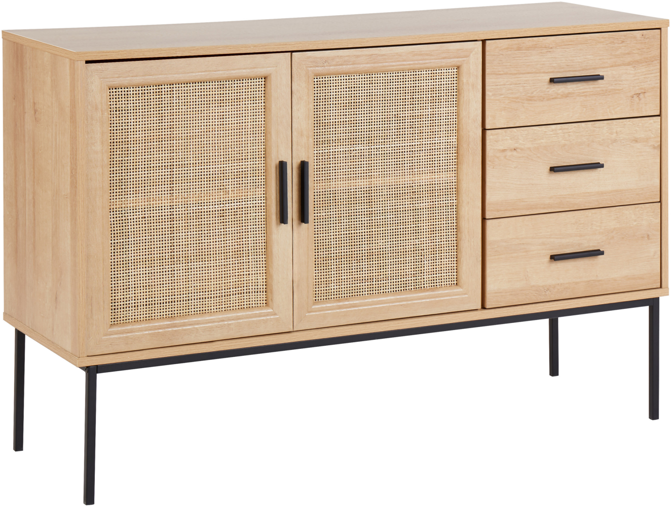 Kommode PASCO 77 cm Heller Holzfarbton Bild 1