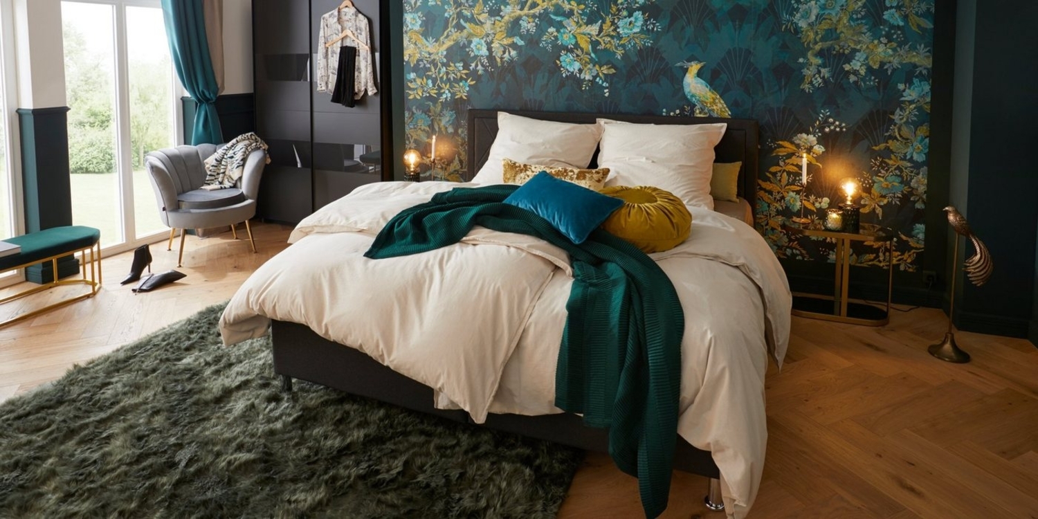 ATLANTIC home collection Boxbett Helen, Tonnentaschenfederkern-Matratze und Topper, wahlweise mit Bettkasten Bild 1