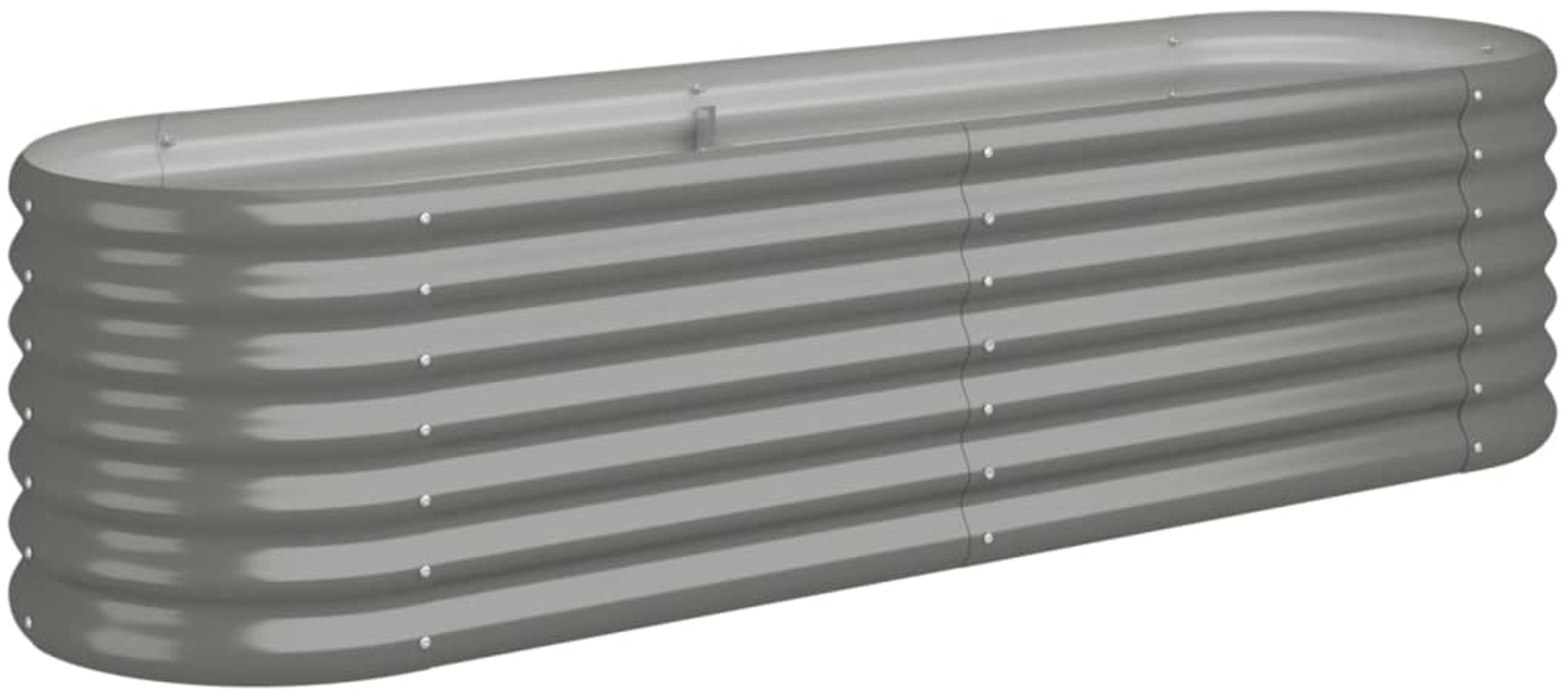 vidaXL Hochbeet Verzinkter Stahl 152x40x36 cm Grau 318869 Bild 1