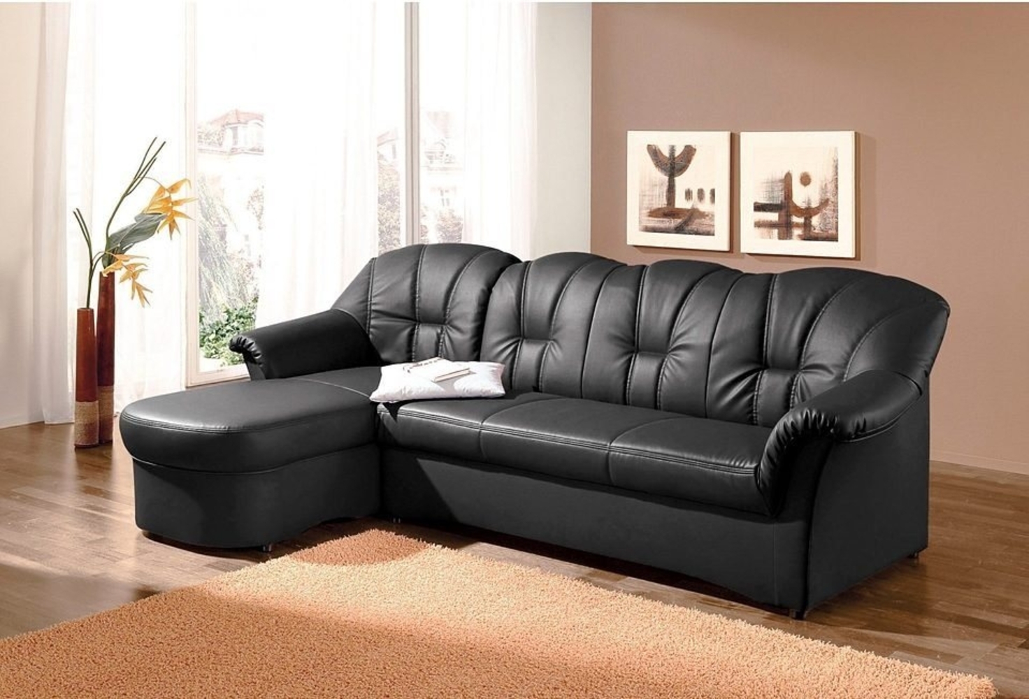 DOMO collection Ecksofa Papenburg L-Form, in großer Farbvielfalt, wahlweise mit Bettfunktion Bild 1