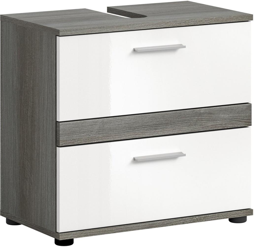 welltime Waschbeckenunterschrank Lucca, Breite 60 cm, 2 Schubkästen Badschrank, Bad-Möbel, Badezimmer Bild 1