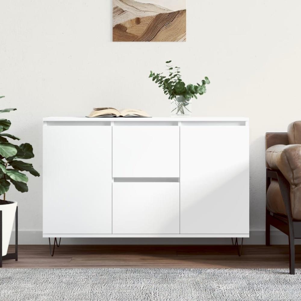 vidaXL Sideboard Weiß 104x35x70 cm Holzwerkstoff 827204 Bild 1