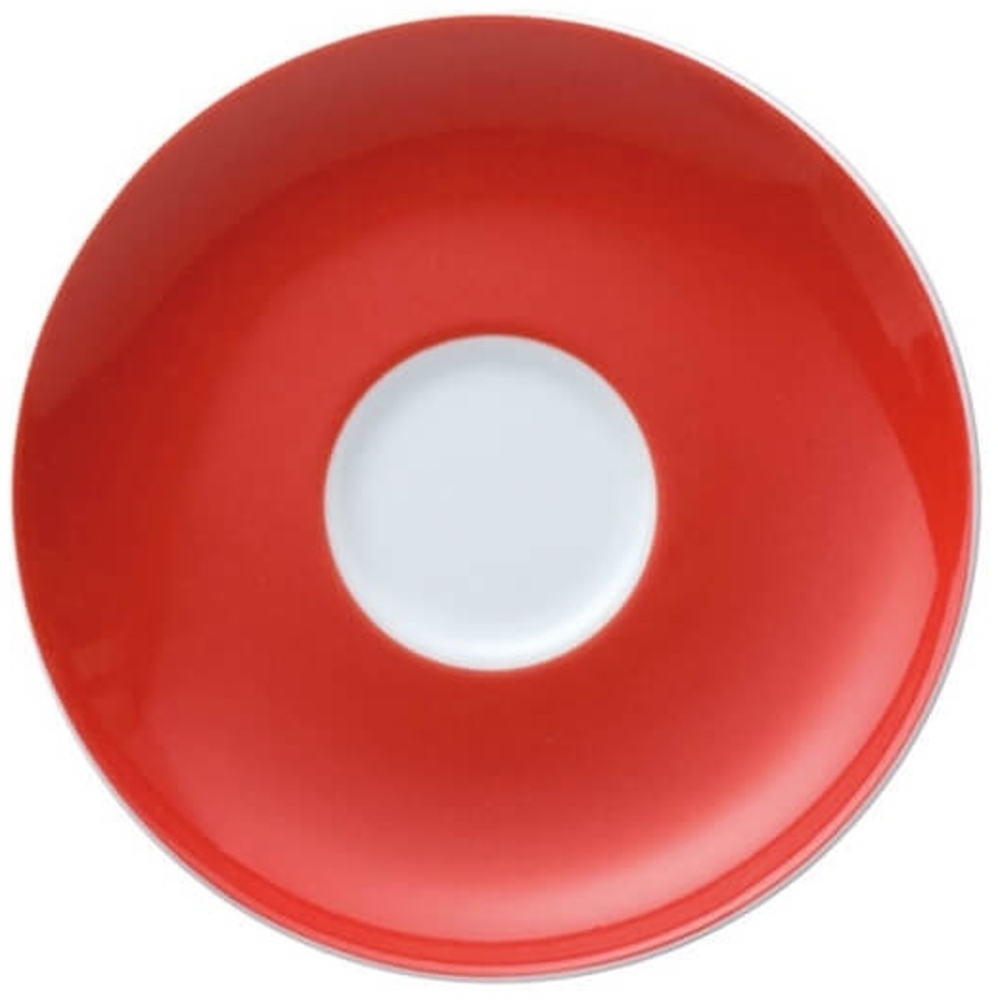 Espresso-/Mokka-Untertasse Sunny Day New Red Thomas Porzellan Espressotasse - Mikrowelle geeignet, Spülmaschinenfest Bild 1