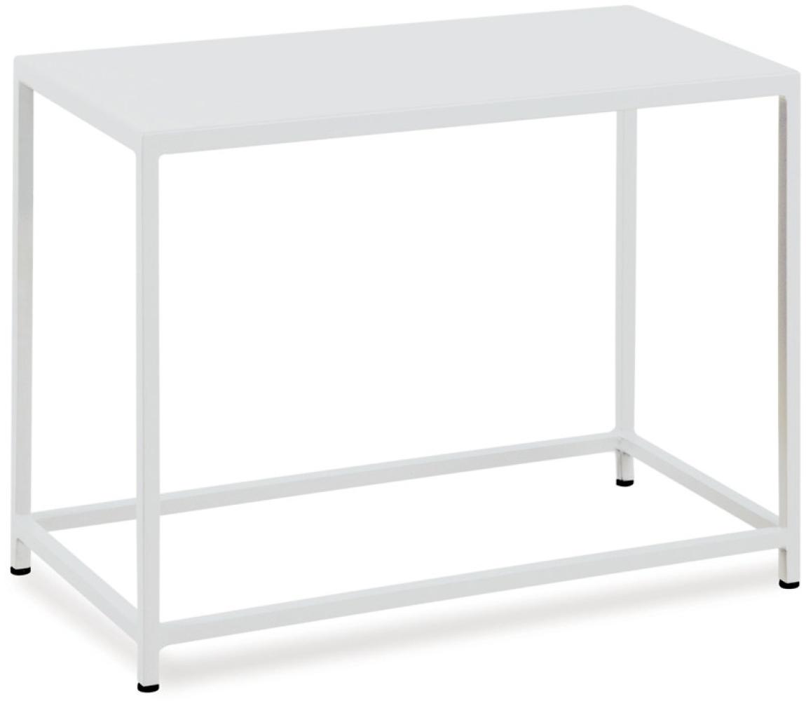 Outdoor Beistelltisch Daisy 60x30x45 cm weiß BCU Bild 1