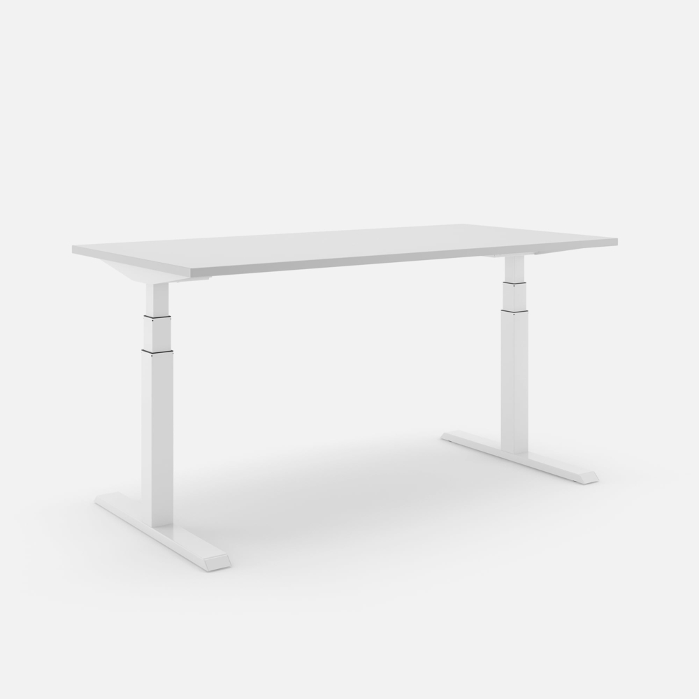 SLS 470 PRO Schreibtisch - 200 , Lichtgrau , Weiß Bild 1