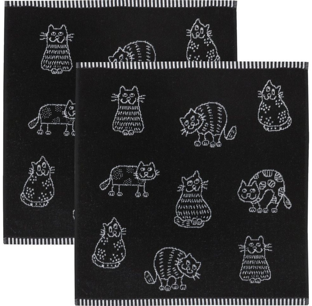 Kracht Geschirrtuch Frottier-Geschirrtuch 2er-Pack, Baumwolle Motiv Bild 1