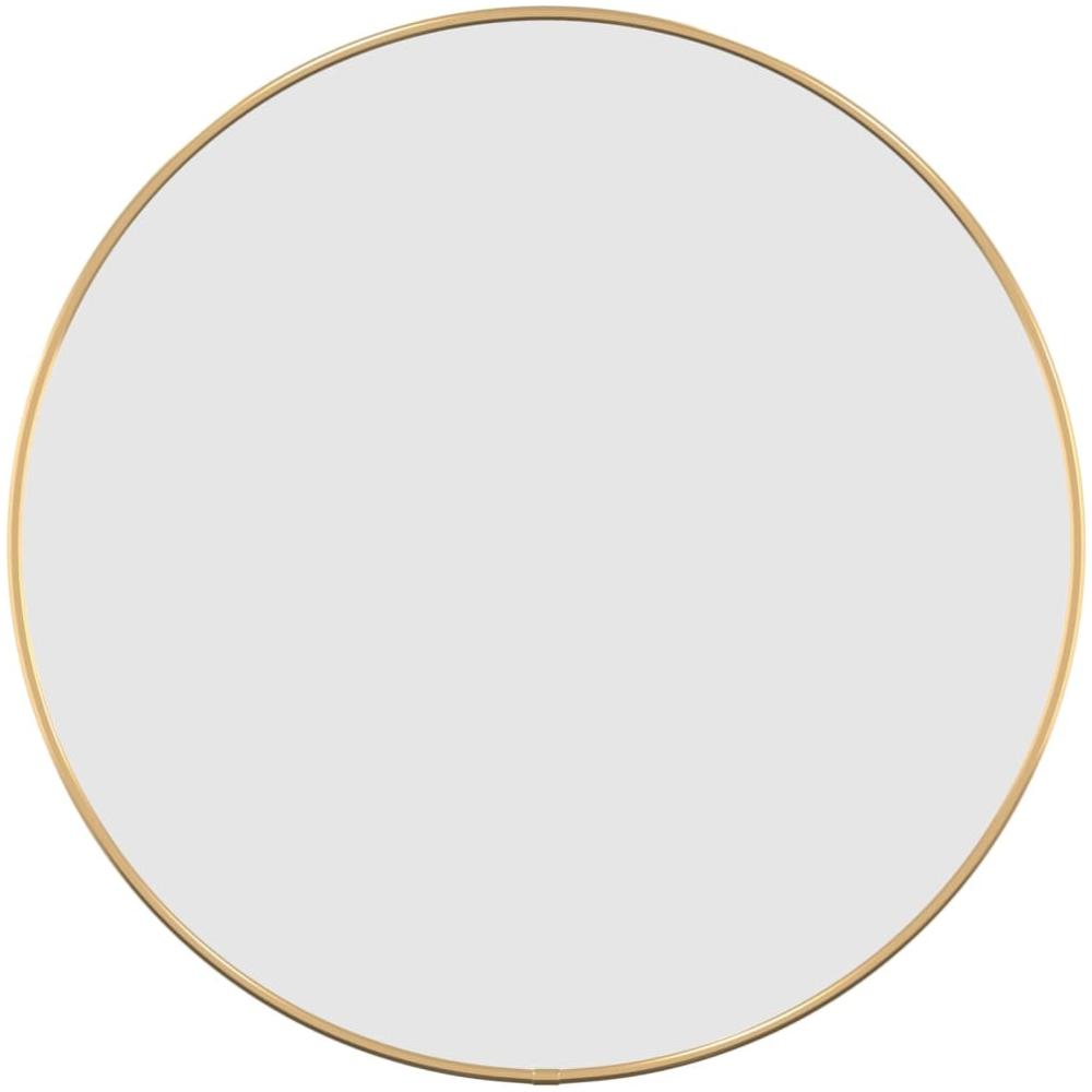 vidaXL Wandspiegel Golden Ø 50 cm Rund 348181 Bild 1