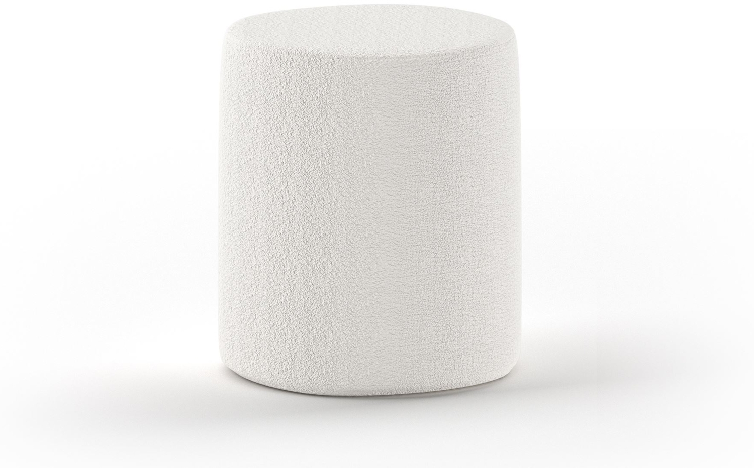 Hocker Karlotta 41x41x42 Polsterhocker Holzwerkstoff Weiß Bild 1