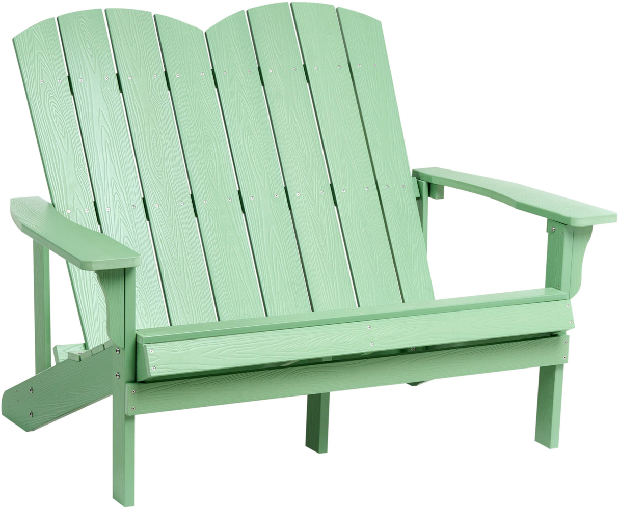 Gartenbank ADIRONDACK 125 cm Hellgrün Bild 1