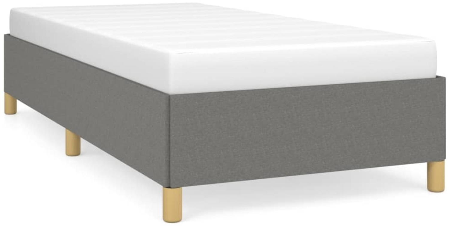 Bettgestell Dunkelgrau 90x200 cm Stoff [347134] Bild 1