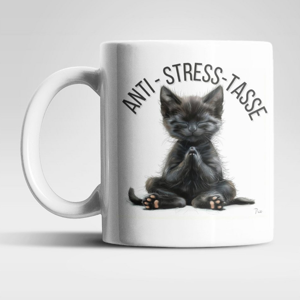 WS-Trend Tasse Anti Stress Baby Katze Kätzchen Kaffeetasse Teetasse Geschenkidee, Keramik Bild 1