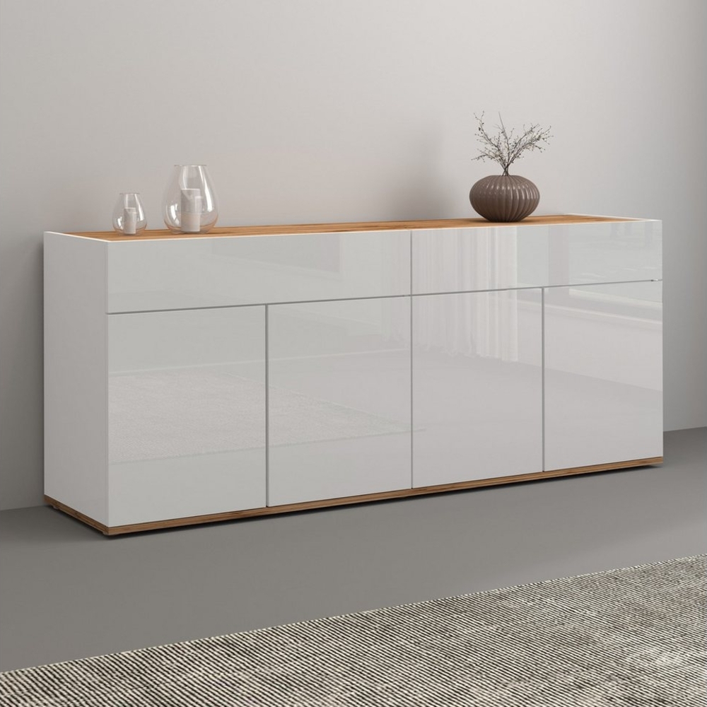 INOSIGN Sideboard Garda, Kommode, Schrank, Kredenz, 4 Türen, 2 Schubladen, grifflos Breite 160,1 cm Bild 1