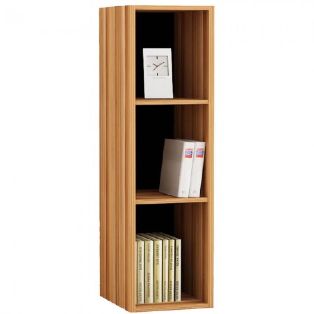 VCM CD-DVD-Sammel-Regal Mendas 3-fach Kern-Nußbaum Bild 1