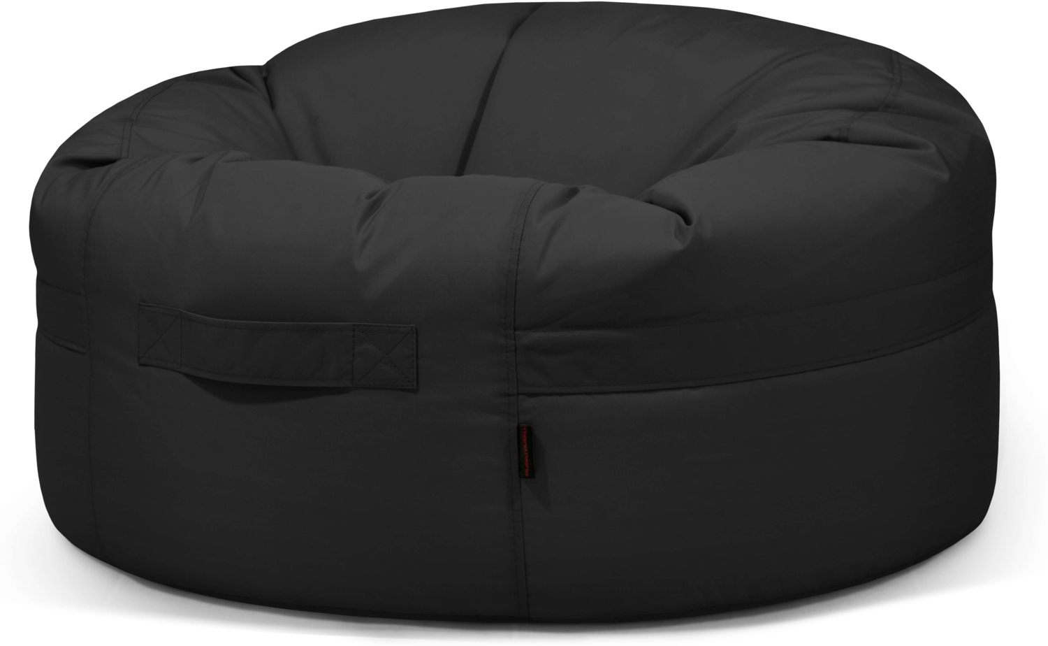 Sitzsack ‘Roll 105‘, Bezugstoff - Colorin, 100% Olefin, Balck, 50x105x105 cm. Bild 1