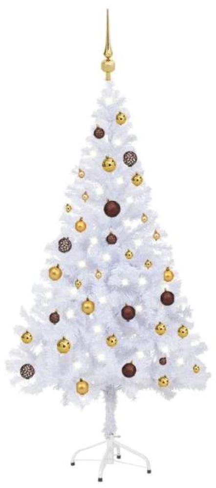 vidaXL Künstlicher Weihnachtsbaum Beleuchtung Kugeln 150cm 380 Zweige 3077493 Bild 1