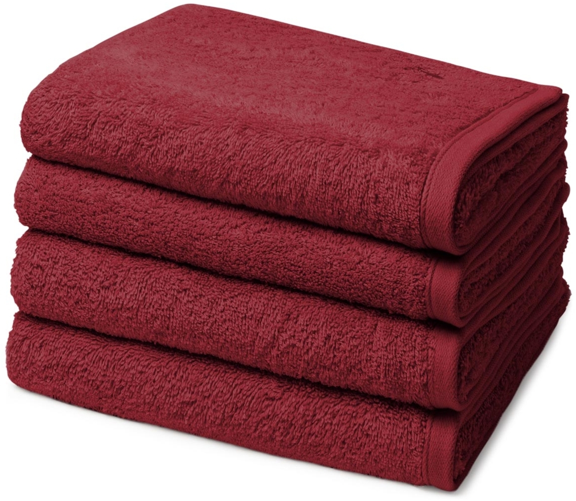 Ross Vita 4 tlg. Frottier-Set - 4 X Handtuch (50 X 100cm) - 520 g/m2 - Marsala Bild 1
