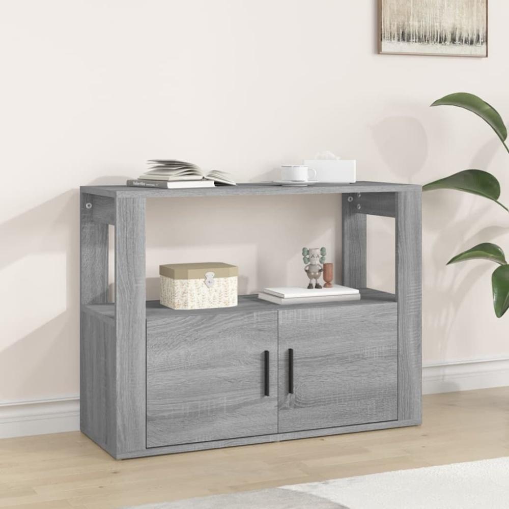 vidaXL Sideboard Grau Sonoma 80x30x60 cm Holzwerkstoff 819458 Bild 1