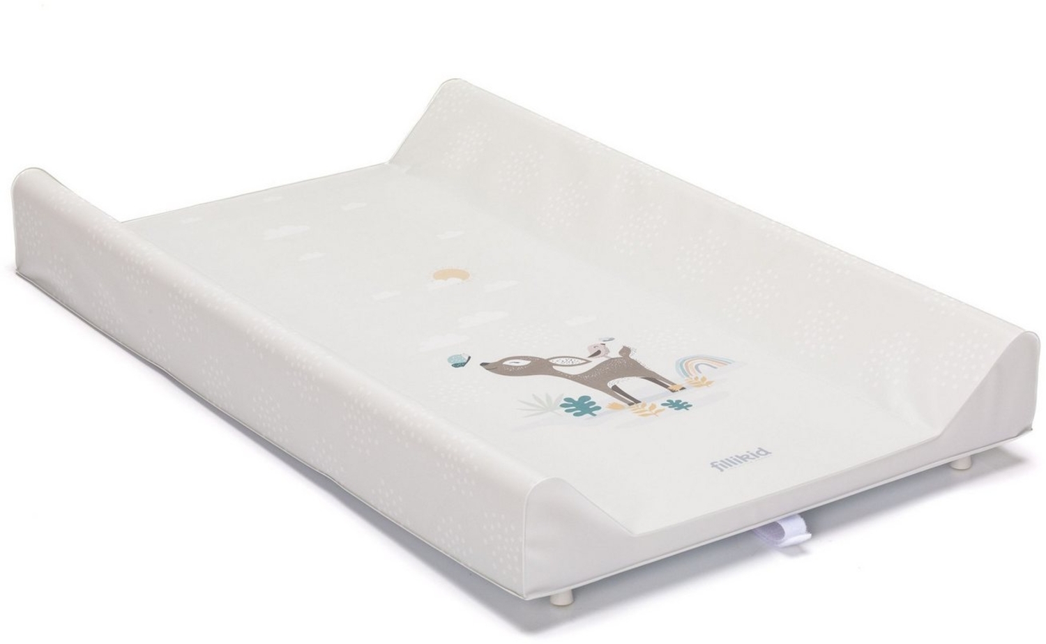 Fillikid Wickelplatte inkl. Wickelauflage Exklusiv | Wickelaufsatz zum Aufsetzen auf Baby- & Kinderbetten 60x120 cm und 70x140 cm | Wickeltisch Wickeltischaufsatz 80x50 cm Bild 1