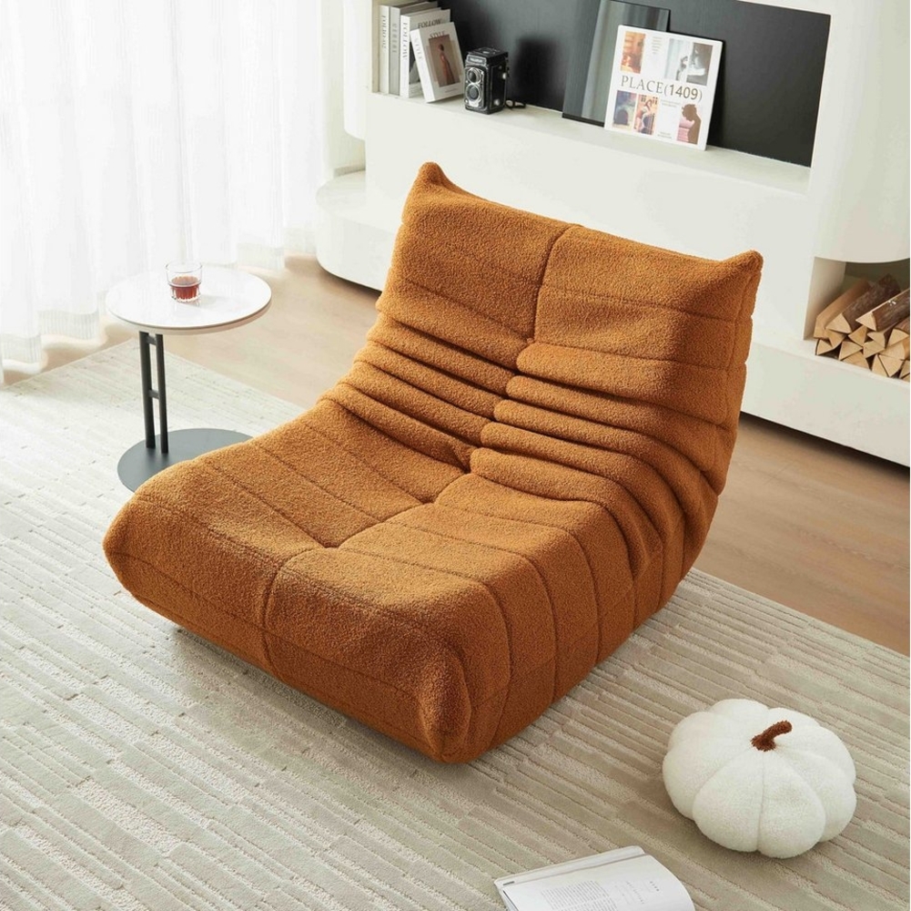 REDOM Sofa Sitzsack, Einzelsofa, Wohnzimmer Sofa, Interne rahmenlose Struktur, Teddyfleece+Schaumstoff mit hoher Dichte 1 Teile Bild 1