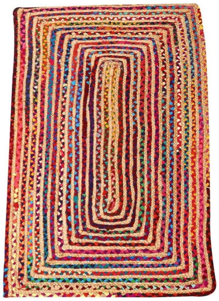 Jute Teppich Esha bunt 60x110 cm Bild 1