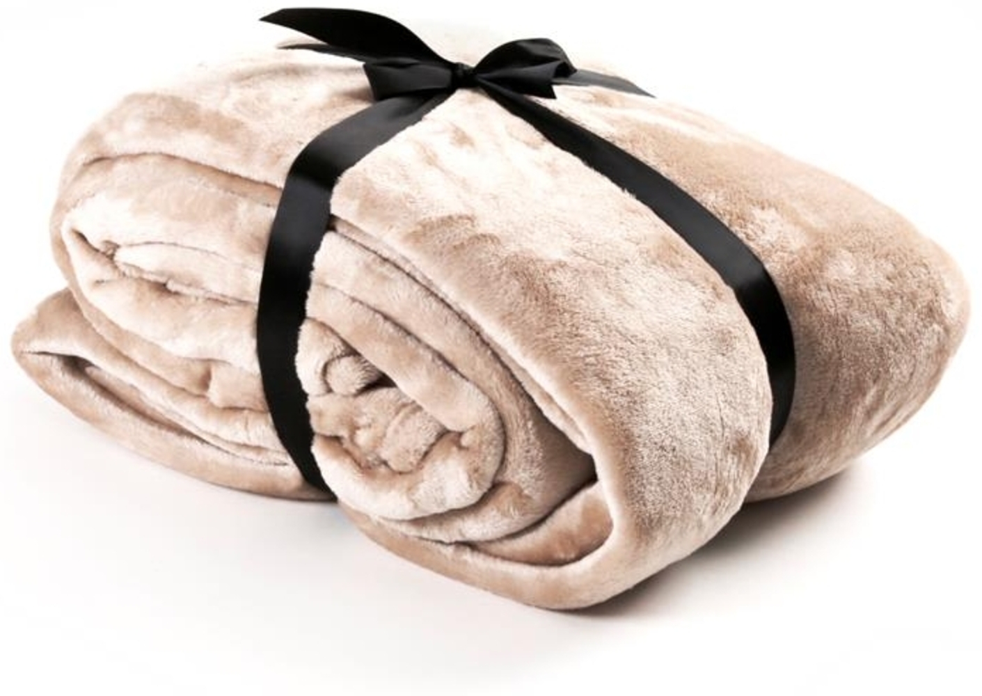 Estexo Kuscheldecke, Flanell Polyester Taupe, 220x240 cm Bild 1
