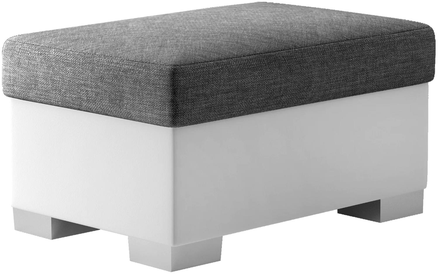 Pouf R4, Fußhocker, Dunkelgrau Bild 1