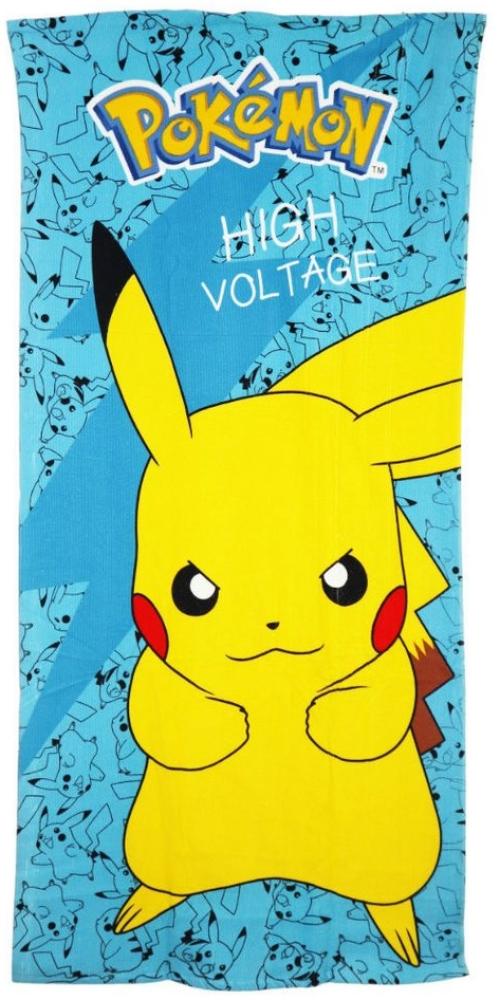 POKÉMON Strandtuch Pokemon Pikachu Mikrofaser Badetuch Duschtuch XL 70x140 cm Bild 1