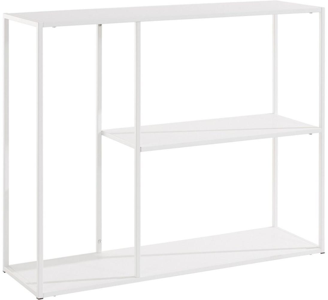 loft24 Bücherregal Chandler, Standregal aus Metall, 3 offene Fächer, Breite 100 cm Bild 1