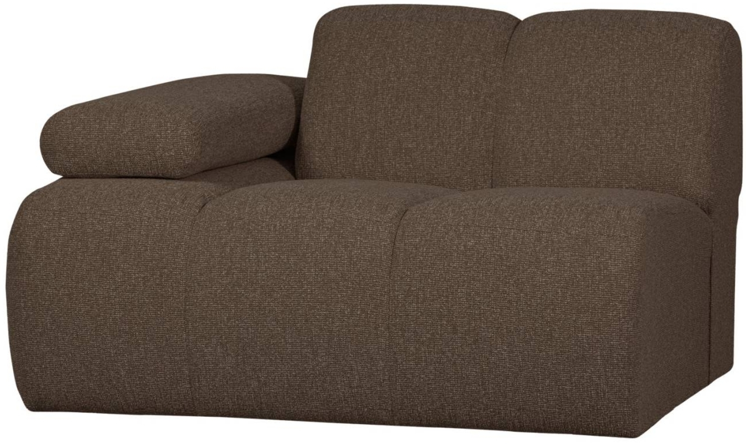 Modulsofa Mojo Boucle 1er Arm-Links, Braun Bild 1