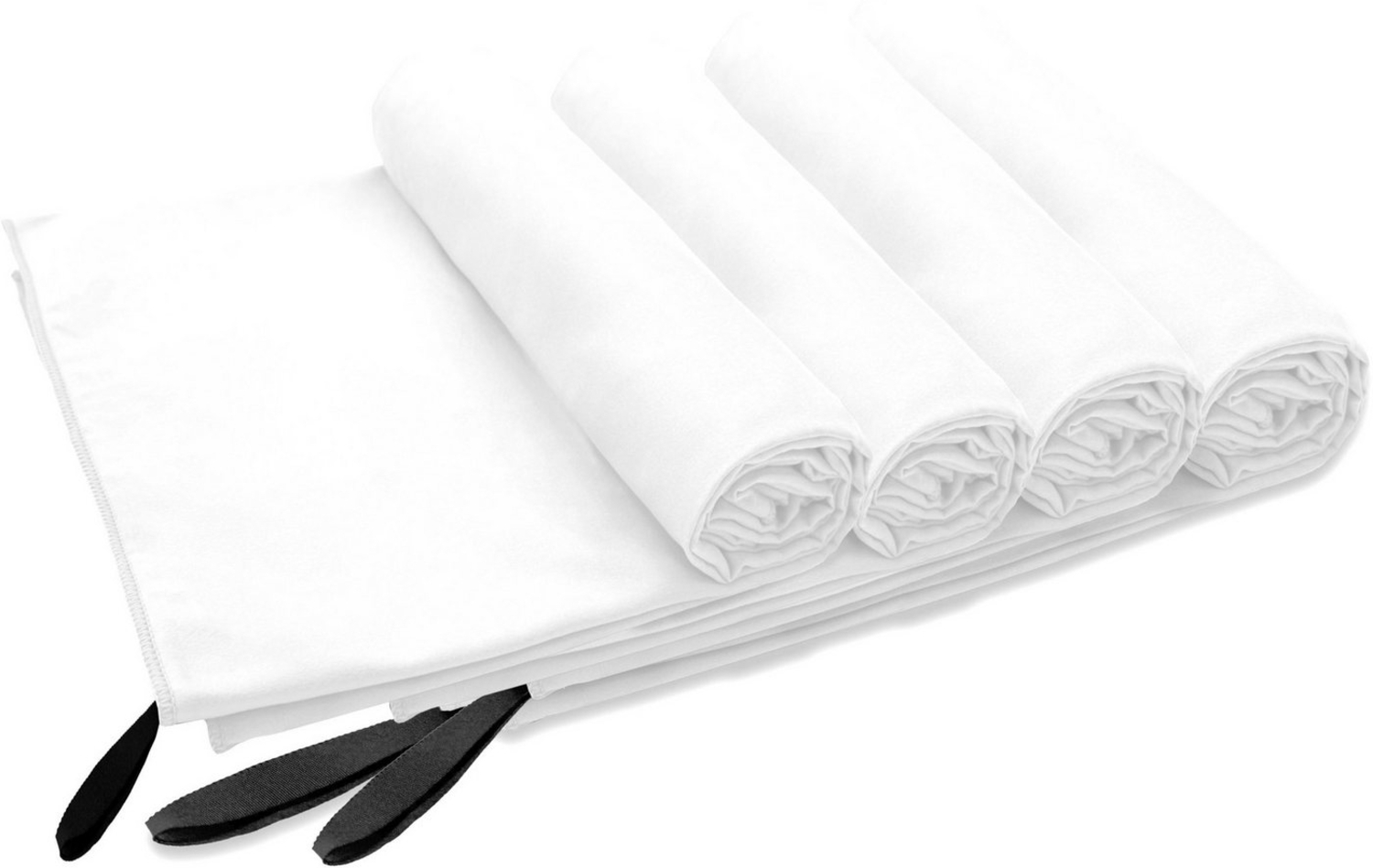 my home Handtücher Xavi, 4 Teile, ideal als Sporthandtuch, Reisehandtuch, Strandtuch, Microfaser (Set, 4-St), diverse Größen, sehr leicht, kompakt, schnelltrocknend, Mikrofaser Bild 1