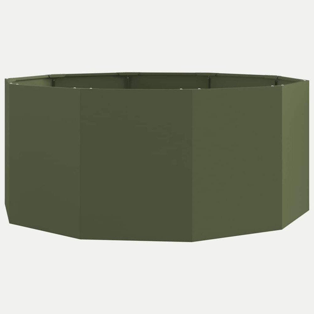 vidaXL Pflanzkübel Olive Grün 120 x 120 x 50 cm Stahl 883748 Bild 1