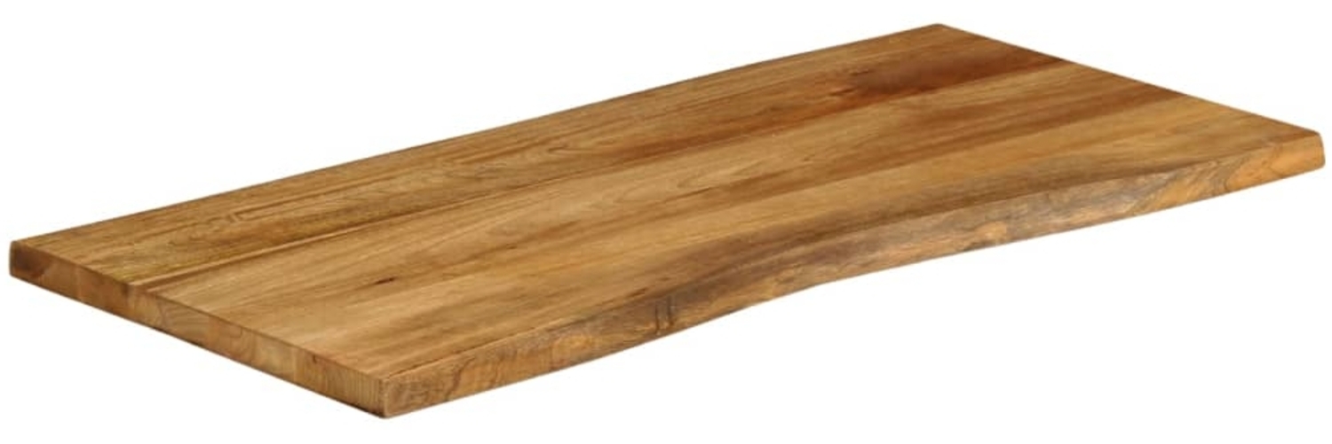 vidaXL Tischplatte mit Baumkante 110x60x2,5 cm Massivholz Mango 370767 Bild 1