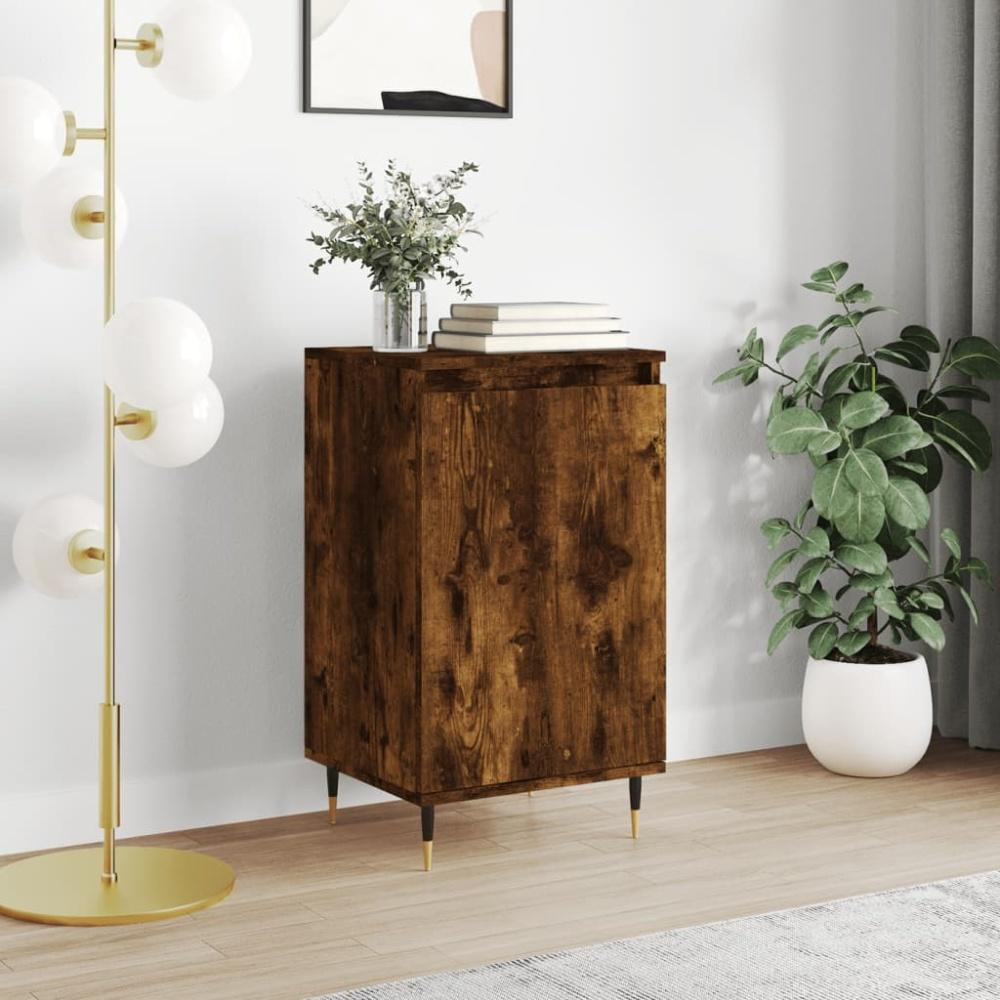 vidaXL Sideboard Räuchereiche 40x35x70 cm Holzwerkstoff Bild 1