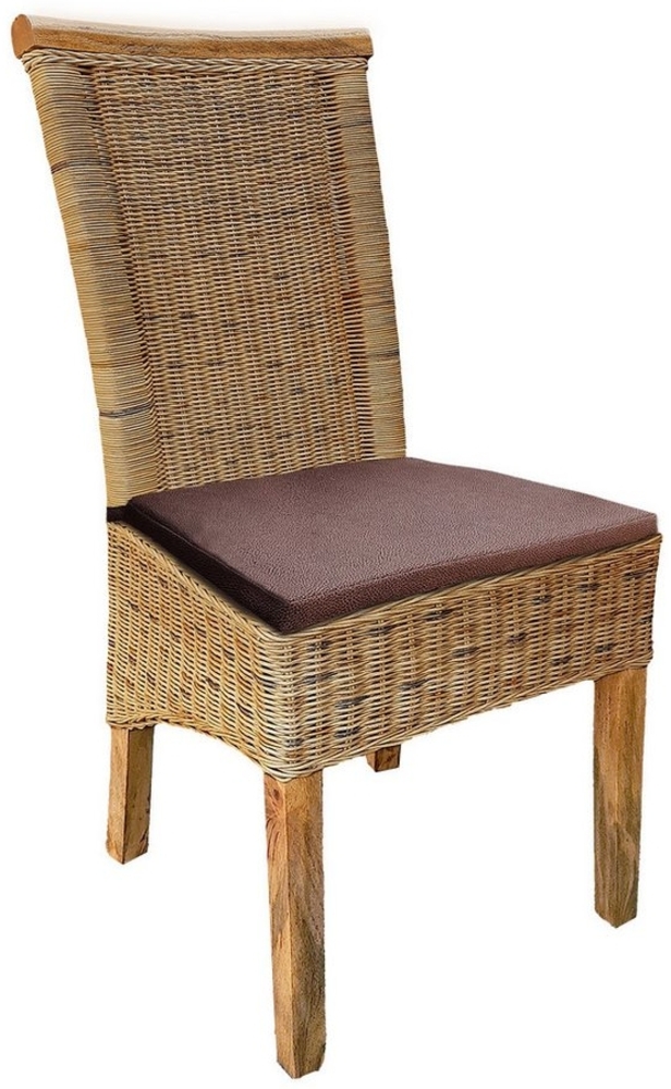 Amagohome Rattanstuhl Rattanstuhl Esszimmerstuhl tabacco Perth Korbstuhl Rattan Stuhl nachha Bild 1