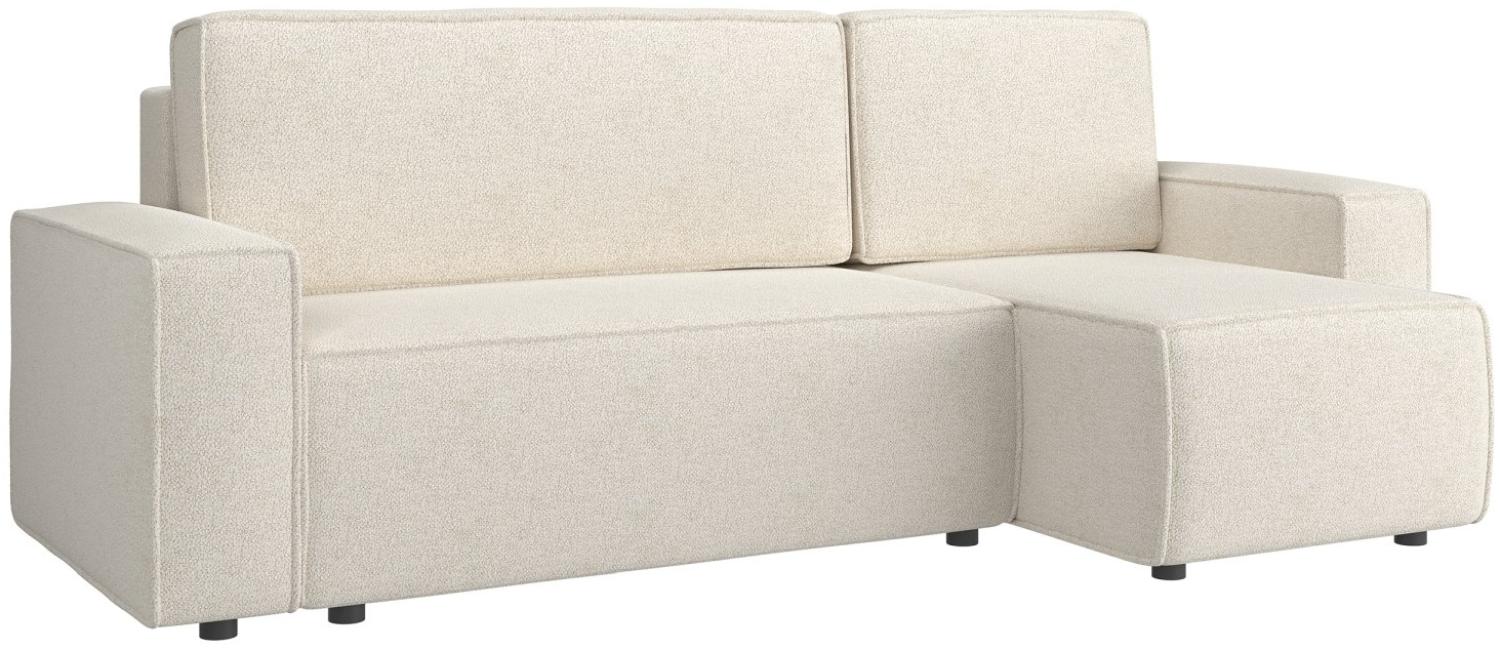 Selsey Copertino - Ecksofa beidseitig montierbar mit Schlaffunktion, wasserabweisend, creme Bild 1